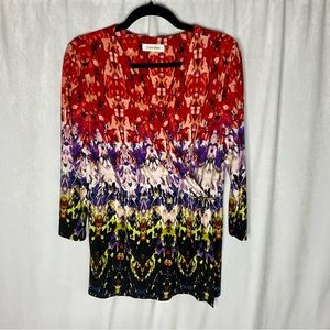 Calvin Klein Multicolor Blouse Top Size Large